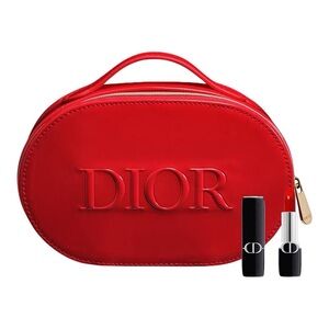 Dior Vibrant Red Lipstick with Sleek Red Case